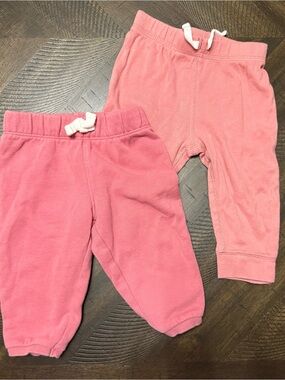 Carter's Pink and Coral Jogger Pants - Set of 2